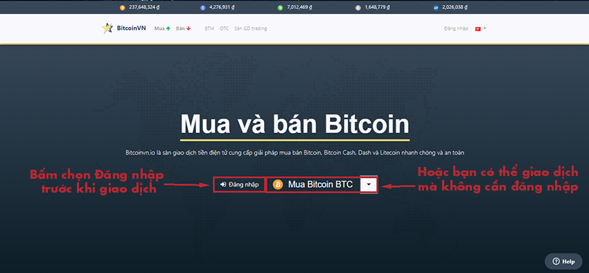 Tạo tài khoản trên BitcoinVN