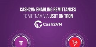 Cash2VN enabling Remittances to Vietnam via USDT on Tron
