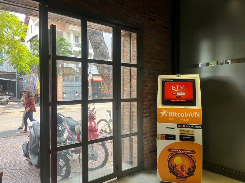 Bitcoin ATM in Ho Chi Minh City’s Thao Dien district